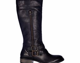 Carvela Kurt Geiger Peyton black leather knee-high boots