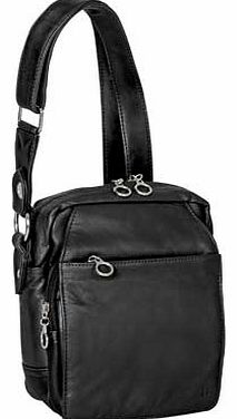 Real Leather Handbag - Black