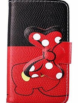 Gamepad Pattern Bowknot Buckle PU Leather Full Body Case for iPhone 5/5S