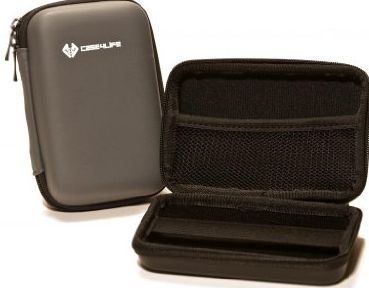 Case4Life Grey Shockproof Splashproof External Backup Portable 2.5`` Hard Drive Case for Samsung M3 USB 3.0 1T