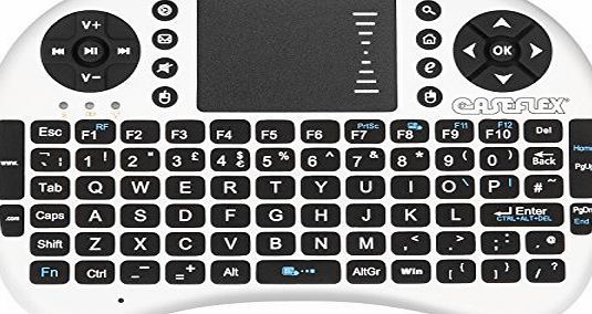 Caseflex 2.4GHz Handheld Mini Wireless Keyboard / Mouse Combo Remote Control for Android TV, XBMC, Smart TV, PCs, TV Boxes - White