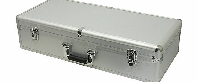Cases and Enclosures NEW X-LARGE Aluminium Flight Case 680x300x190mm Tool Box With Foam Block