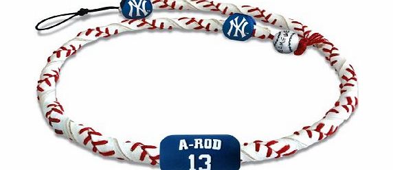 Caseys New York Yankees Alex Rodriguez Frozen Rope Necklace
