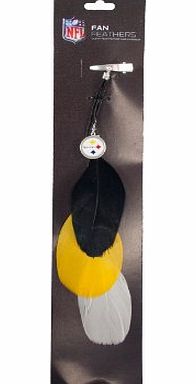 Caseys Pittsburgh Steelers Team Color Feather Hair Clip
