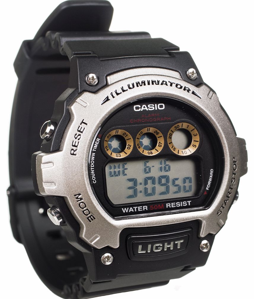 Casio Black Water Resist Illuminator Watch
