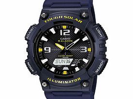 Casio Blue analogue and digital watch