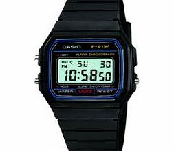Casual Digital Watch `CASIO F91W-1YEF