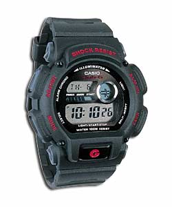 casio Club G Black Shock Resistant Watch