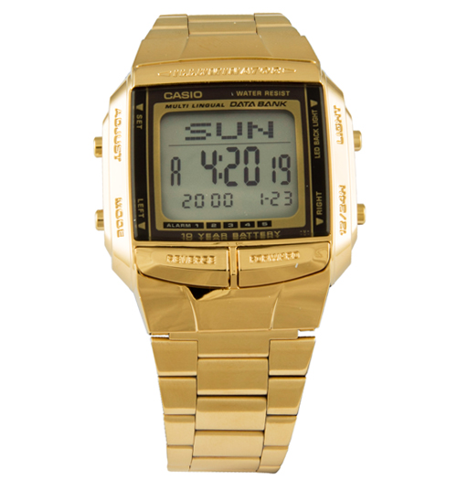 Gold Illuminator Databank Watch from Casio