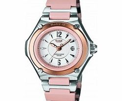 Casio Ladies Baby-G Silver Pink Watch