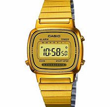 Ladies Gold Plated Digital Watch `CASIO