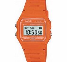 Casio Mens Digital Orange Watch
