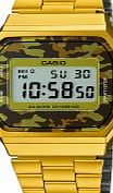 Casio Mens Retro Collection Gold Plated Watch
