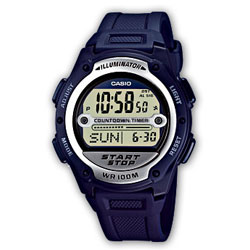 Casio Mens World Time Injury Timer Watch W 756