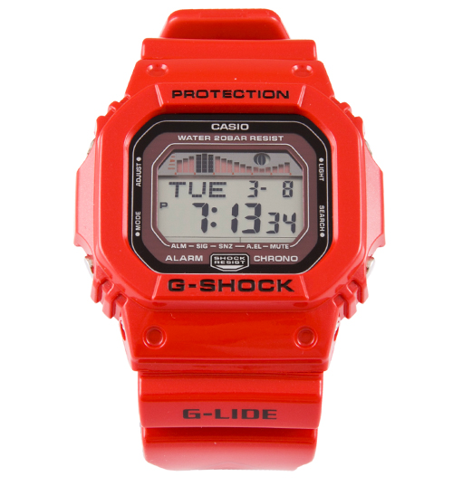 Red G-Lide G-Shock Protection Watch from Casio