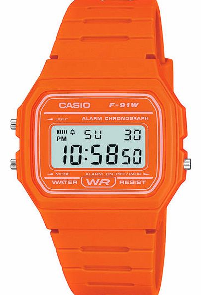Retro Casual Watch - Vibrant Orange