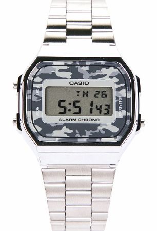 Casio Silver Camouflage Digital Illuminator Watch