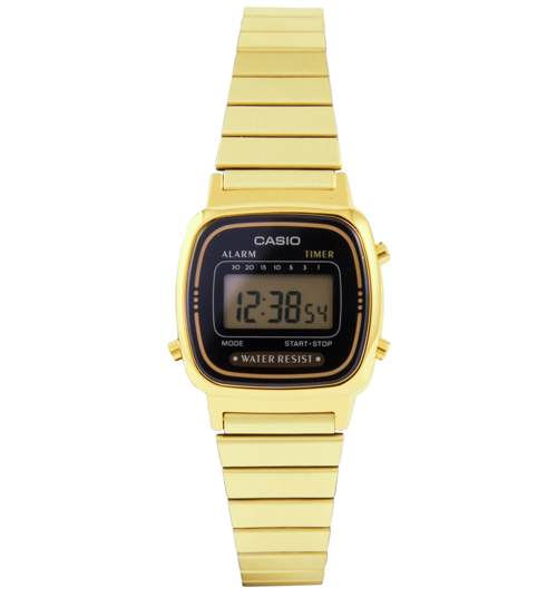 Slimline Gold and Black Watch from Casio