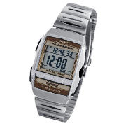 Casio stainless steel illuminator watch
