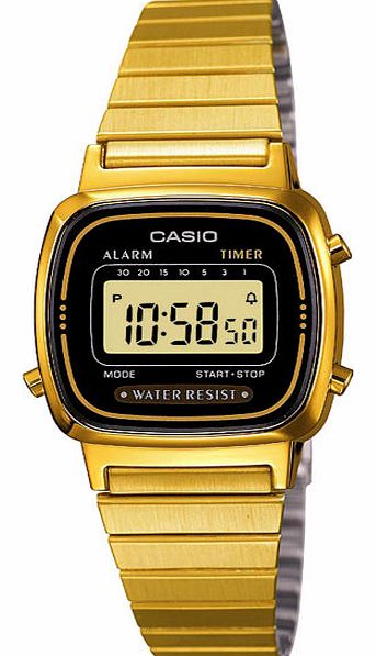Casio Womens Casio Classic Watch - Gold Colour/Black