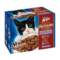 Felix Adult Cat Food Pouches Marinades 4X12X100G