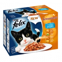Cat Felix Adult Cat Pouches Sensations 4 X 12 X 100G