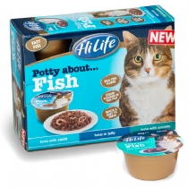 HiLife Potty About Multipack 80G X 36 Pack Fish