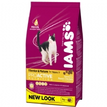 Iams Senior and Mature Cat Food With Chicken 10Kg