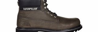 Mens Colorado dark grey leather boots