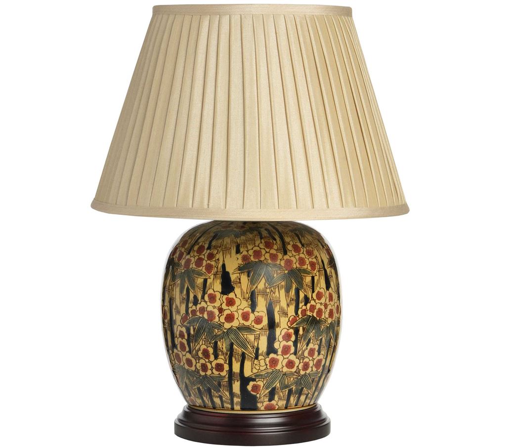 Catania Bamboo Pattern Ceramic Table Lamp