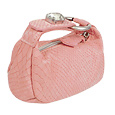 Pink Lizard-embossed Evening Jeweled Mini Bag