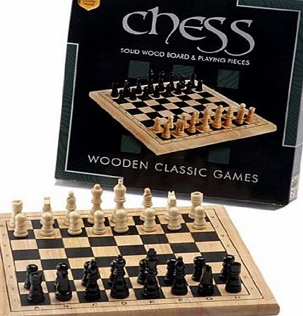 Caterpillar Classic Wooden Chess Set