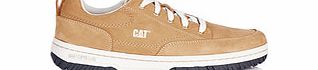 Caterpillar Honey panelled leather lace-up trainers