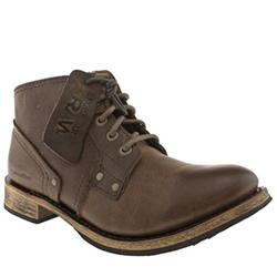 Male Erpillar Clyde Leather Upper Casual Boots in Brown
