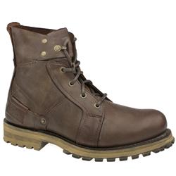 Male Erpillar Peril Leather Upper Casual Boots in Brown