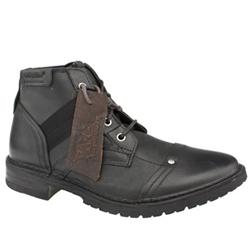 Male Erpillar Piven Leather Upper Boots in Black