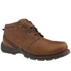 Caterpillar Male Harding Leather Upper Casual Boots in Brown
