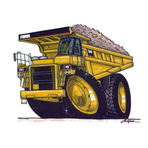 Truck - Yellow Kids T-shirt