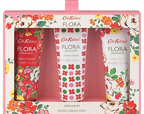 Cath Kidston Flora Geranium Hand Trio Cream 45 ml