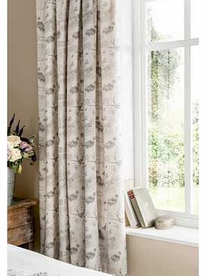 Catherine Lansfield Je Taime Pencil Pleat Lined Curtains 168x183cm