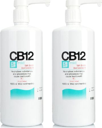 CB12, 2102[^]0106469 Safe Breath Mild Mint 1L - Twin Pack