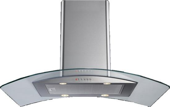 CDA CPXI9 90cm Island Hood in Stainless Steel