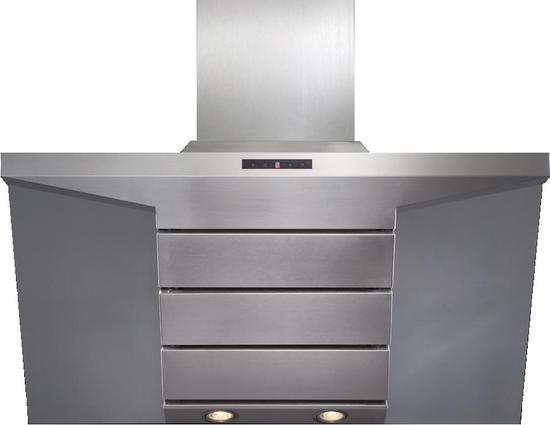 EVB9SS 90cm Designer Chimney Hood in