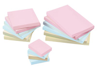CEB CE 76x76mm recycled sticky notes in assorted