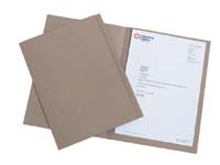 CEB CE A4 buff coloured kraft square cut folders