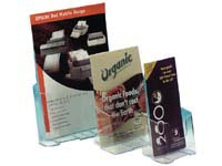 CE A4 clear rigid leaflet and literature holder,