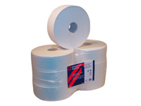 CE white two ply jumbo toilet tissue rolls, PACK
