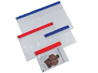 CEB Supazip STHS10B clear document pouches with blue