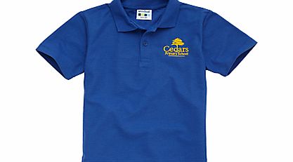 Cedars Primary School Unisex Polo Shirt, Royal