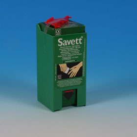 Savett (Cederroth) Dispenser with 40 Wipes & Key